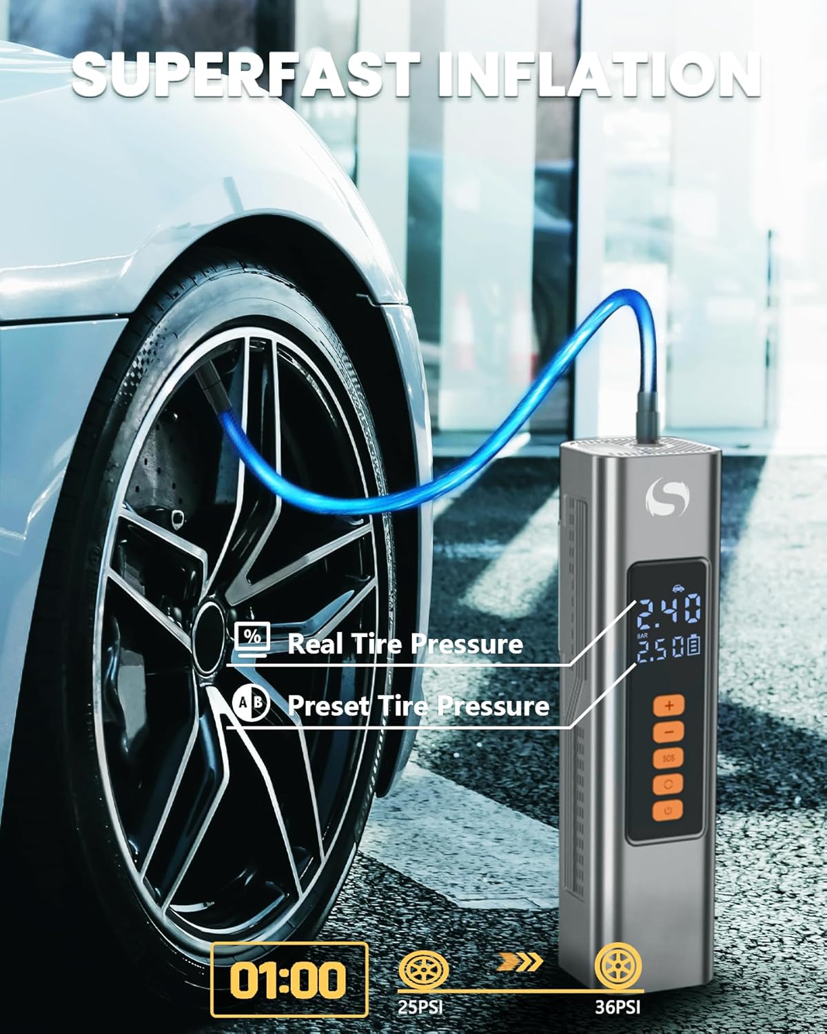 Portable Tire Inflator